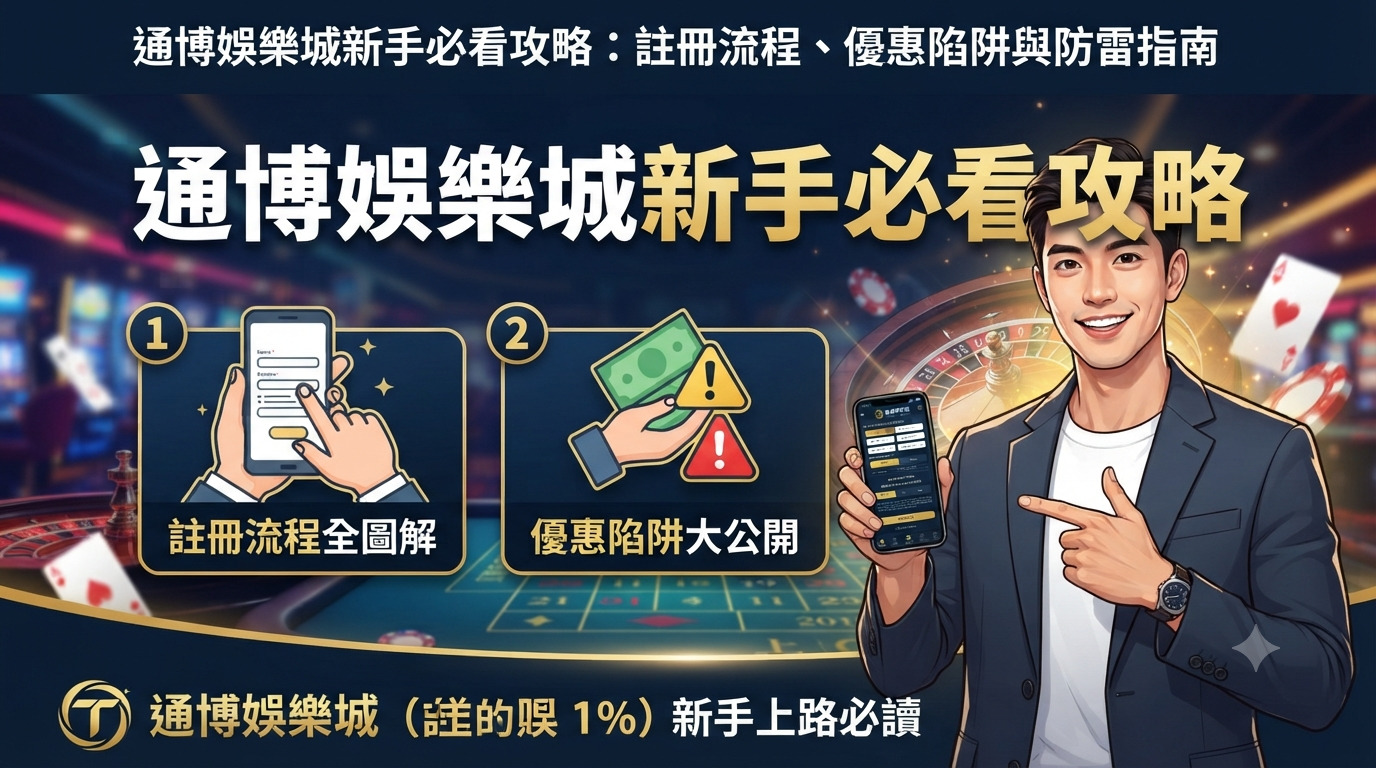 通博娛樂城新手必看攻略：註冊流程、優惠陷阱與防雷指南