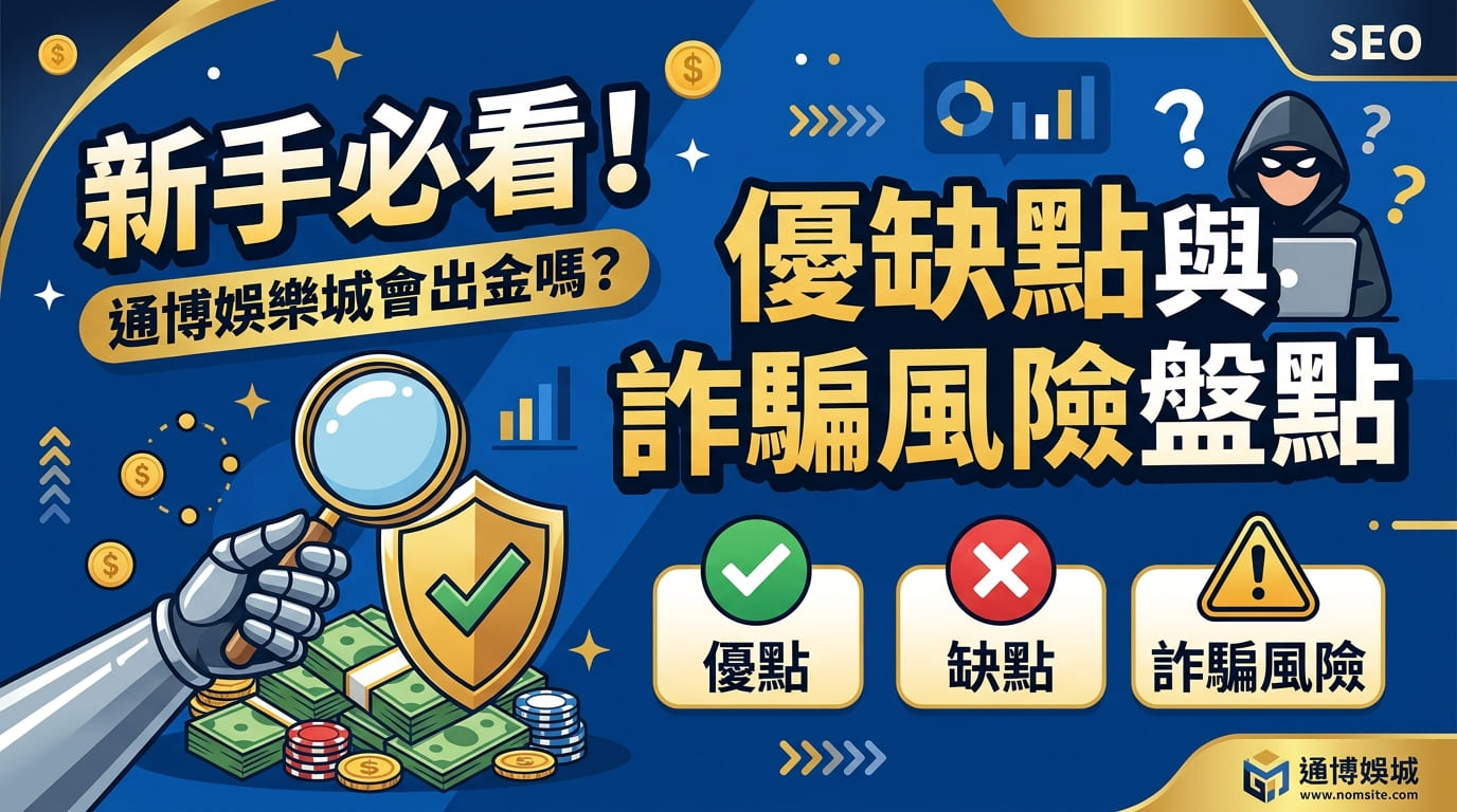 新手必看！通博娛樂城會出金嗎？優缺點與詐騙風險盤點
